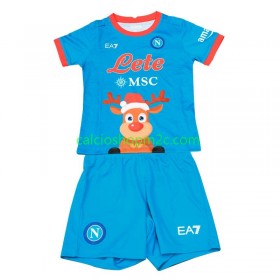 SSC Napoli Xmas Bambino Maglia Prima 2022/2023 Manica Corta (+ Pantaloncini)
